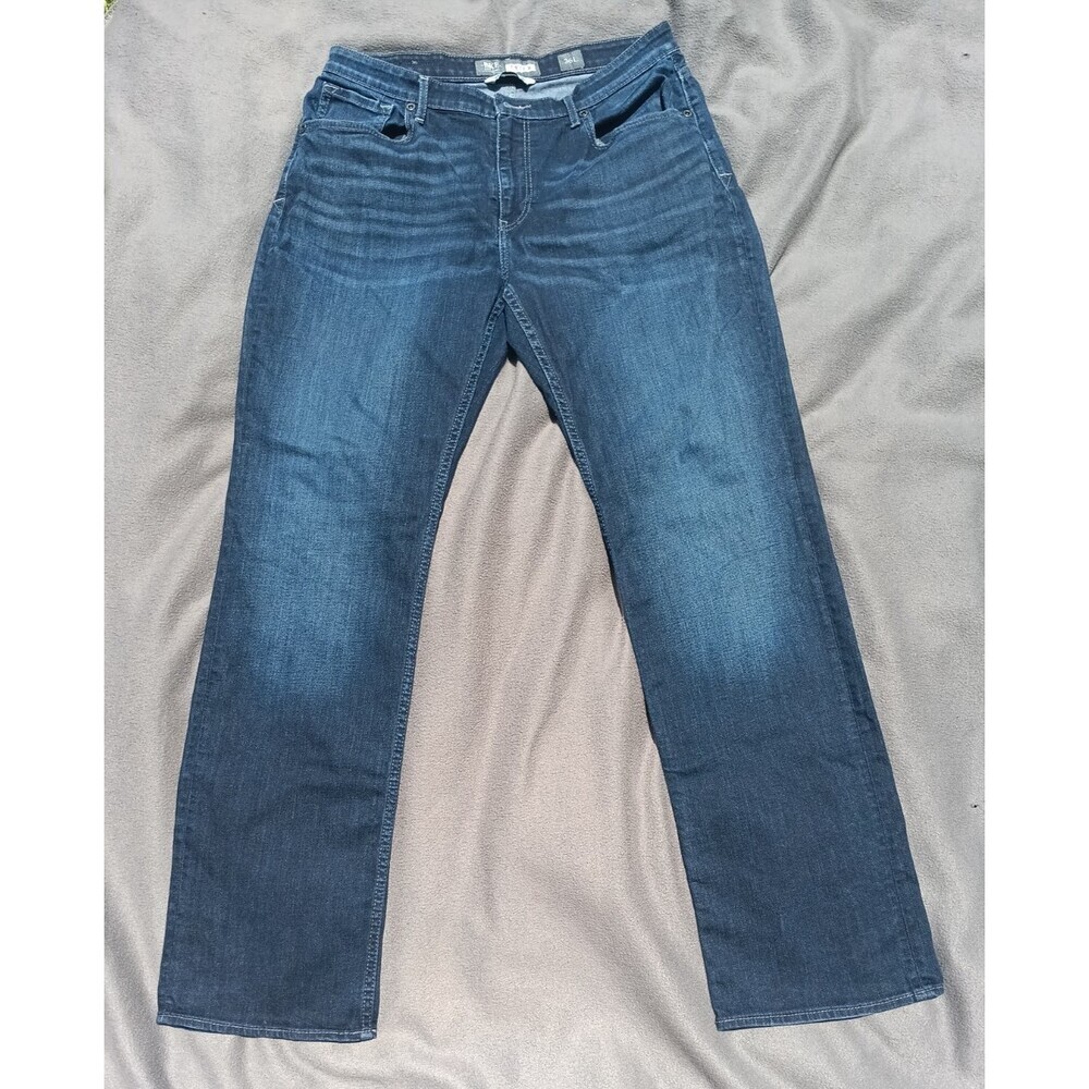 BKE Tyler Buckle Store Mens Jeans 36L Mens Straight Leg Blue Denim